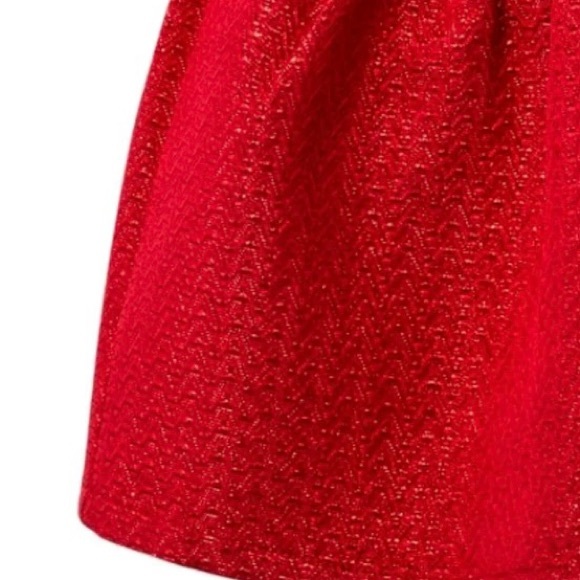 Cat & Jack Infant Girls Red Sparkle Bow Christmas Party Dress jacket - Picture 3 of 16